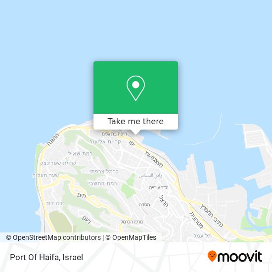 Port Of Haifa map