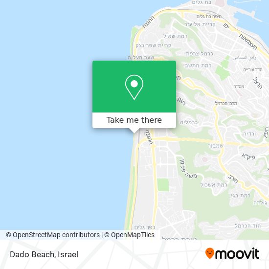 Dado Beach map