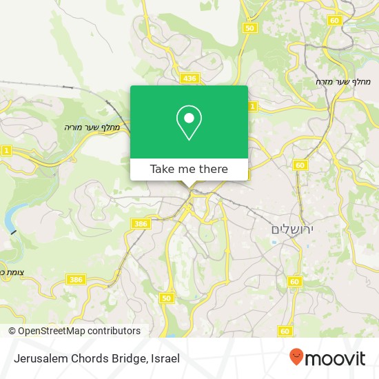 Jerusalem Chords Bridge map