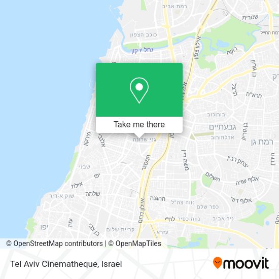 Карта Tel Aviv Cinematheque
