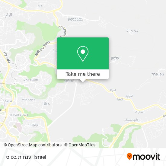 ענתות בסיס map