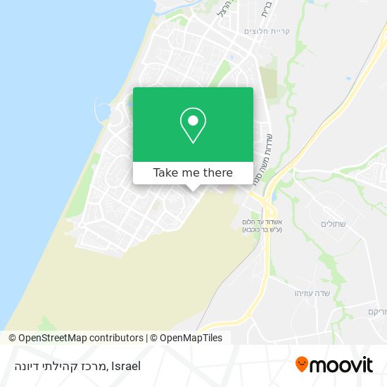 מרכז קהילתי דיונה map