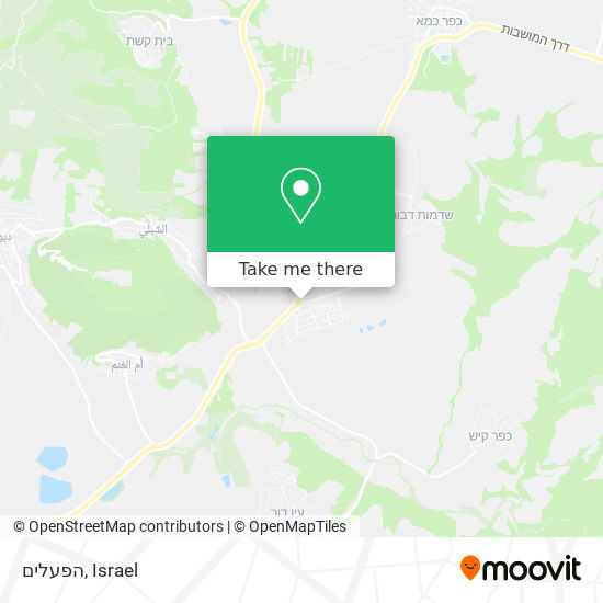 הפעלים map