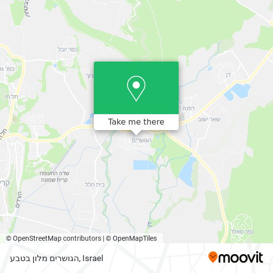 הגושרים מלון בטבע map