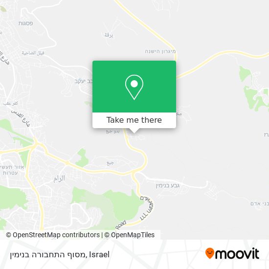 מסוף התחבורה בנימין map