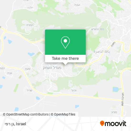 Карта גן רפי