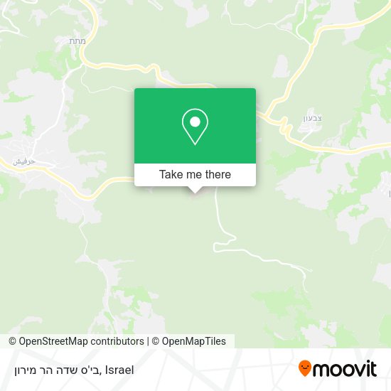 בי'ס שדה הר מירון map