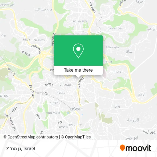 Карта גן מח""ל