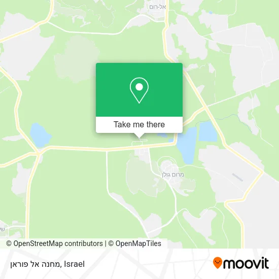 Карта מחנה אל פוראן