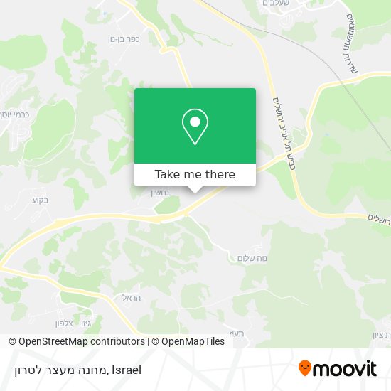 Карта מחנה מעצר לטרון