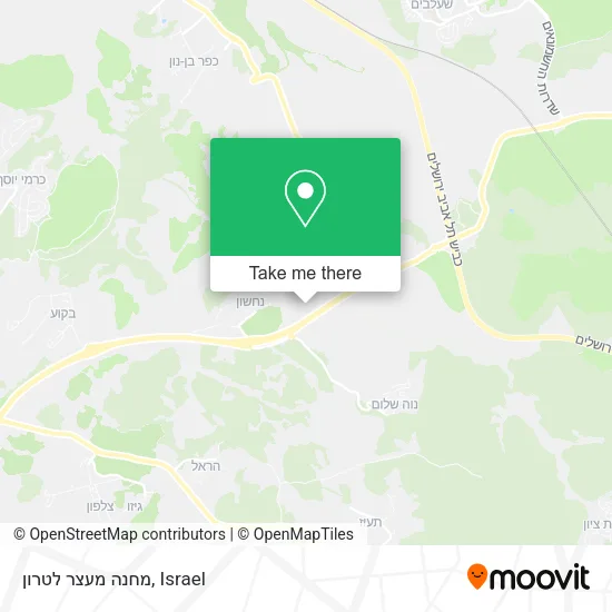 Карта מחנה מעצר לטרון