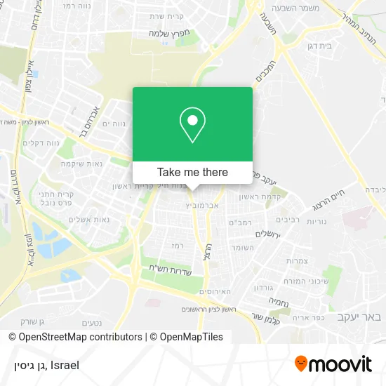 Карта גן גיסין