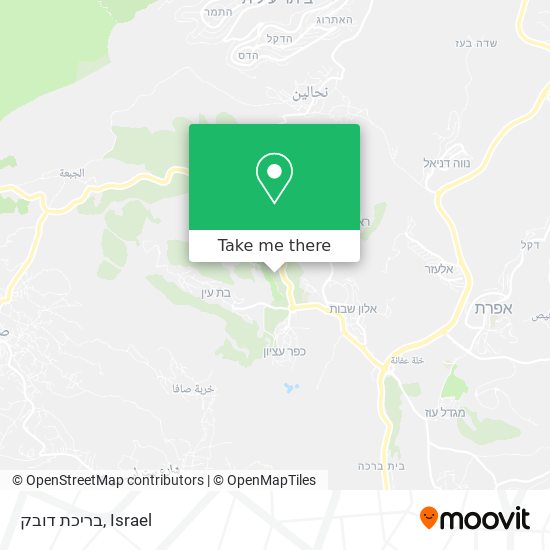 בריכת דובק map