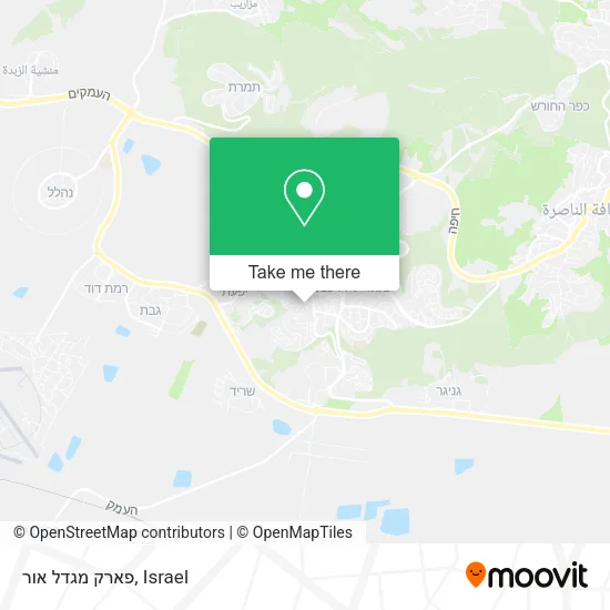 Карта פארק מגדל אור