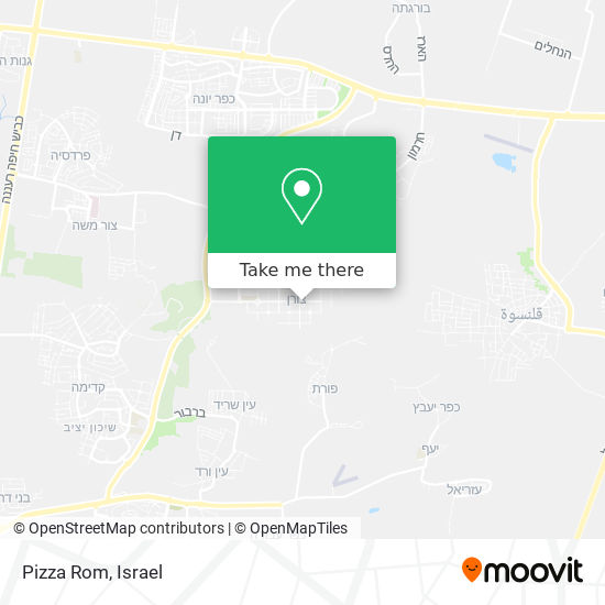Pizza Rom map