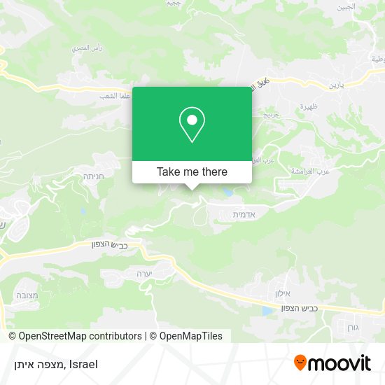מצפה איתן map