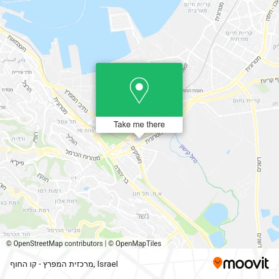 Карта מרכזית המפרץ - קו החוף