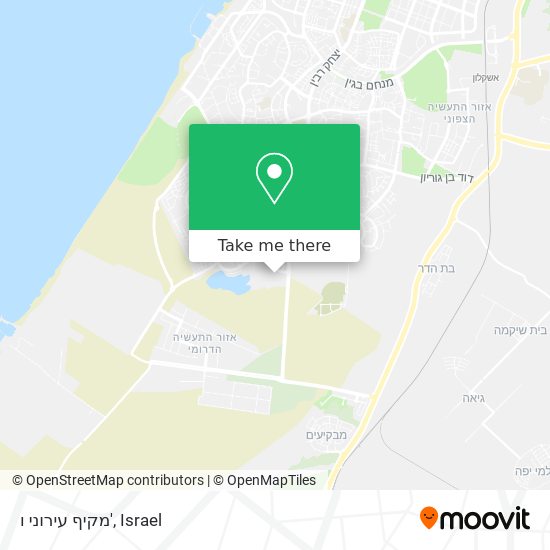 מקיף עירוני ו' map