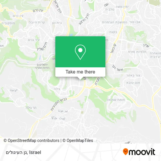 Карта גן העיגולים