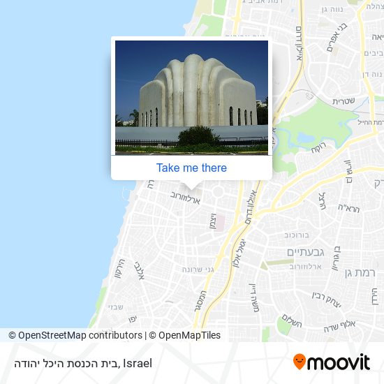 Карта בית הכנסת היכל יהודה