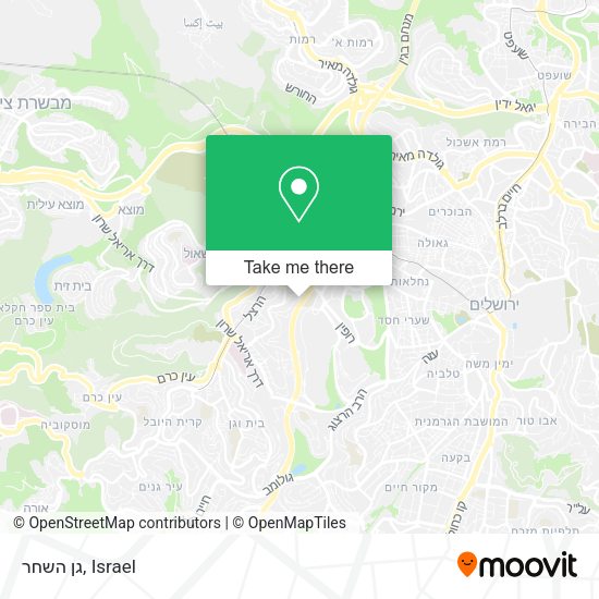 Карта גן השחר
