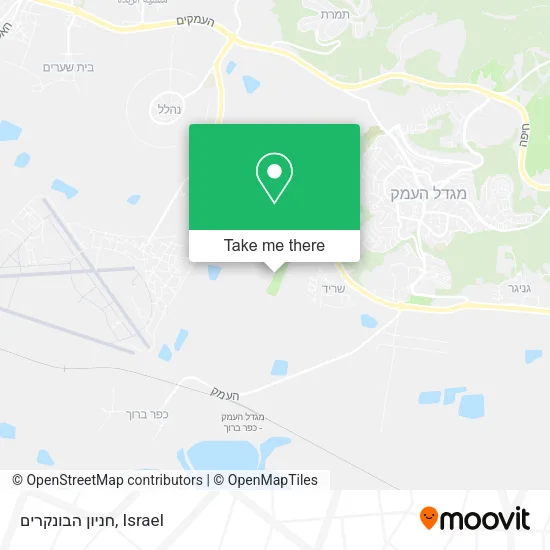 Карта חניון הבונקרים