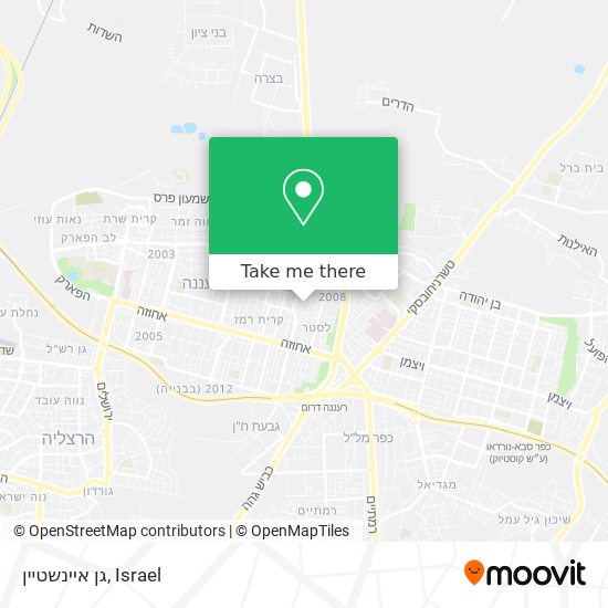 גן איינשטיין map