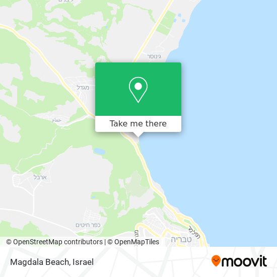 Magdala Beach map