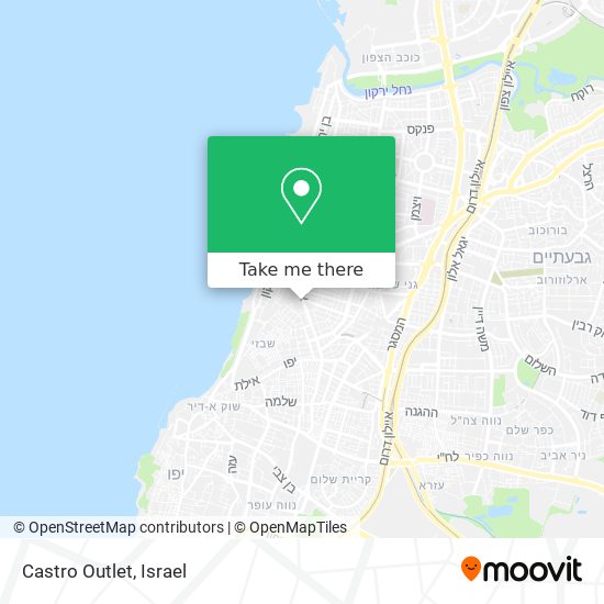 Карта Castro Outlet