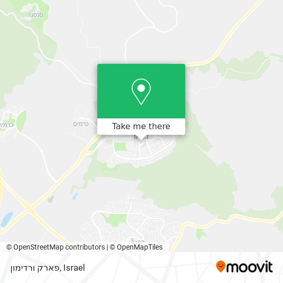 Карта פארק ורדימון