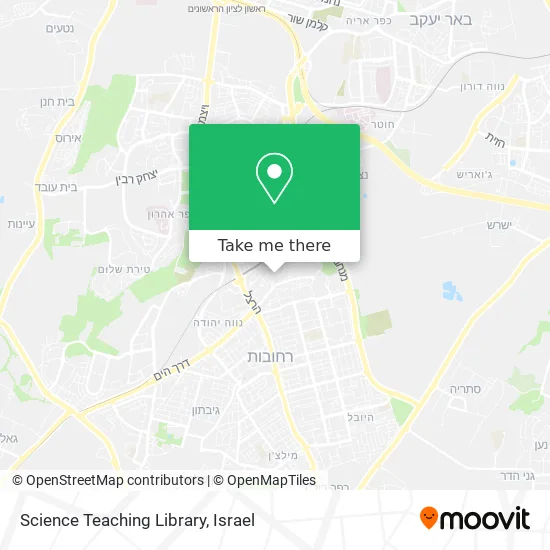 Science Teaching Library map