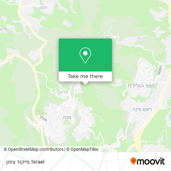 פיקוד צפון map