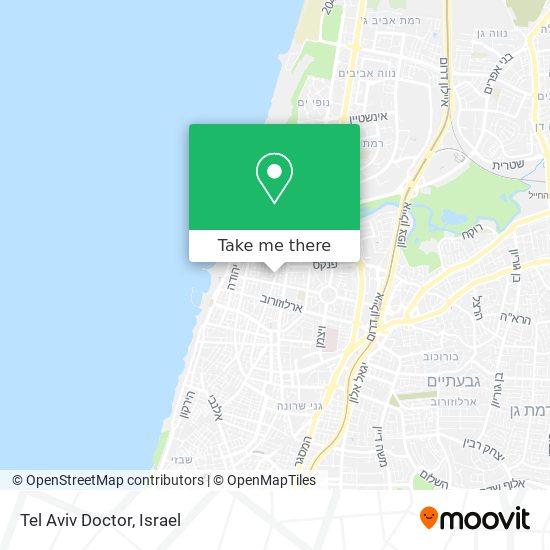 Tel Aviv Doctor map