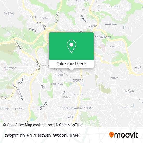 הכנסייה האתיופית האורתודוקסית map