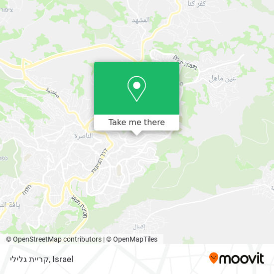 קריית גלילי map