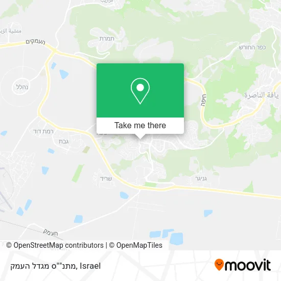 Карта מתנ""ס מגדל העמק