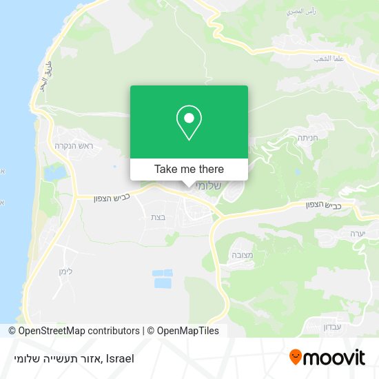 אזור תעשייה שלומי map