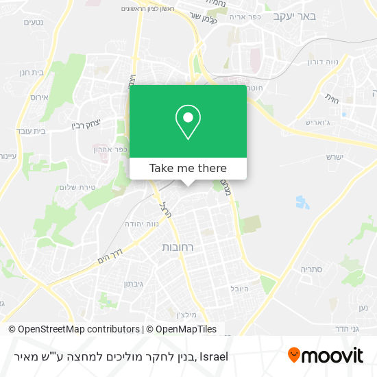 Карта בנין לחקר מוליכים למחצה ע""ש מאיר