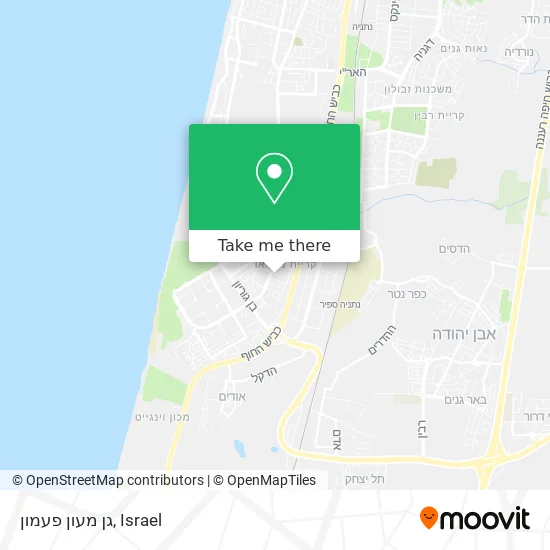 Карта גן מעון פעמון