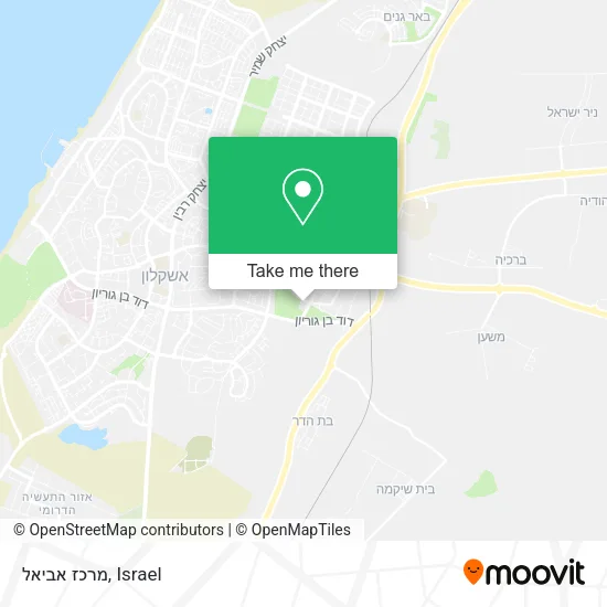 Карта מרכז אביאל