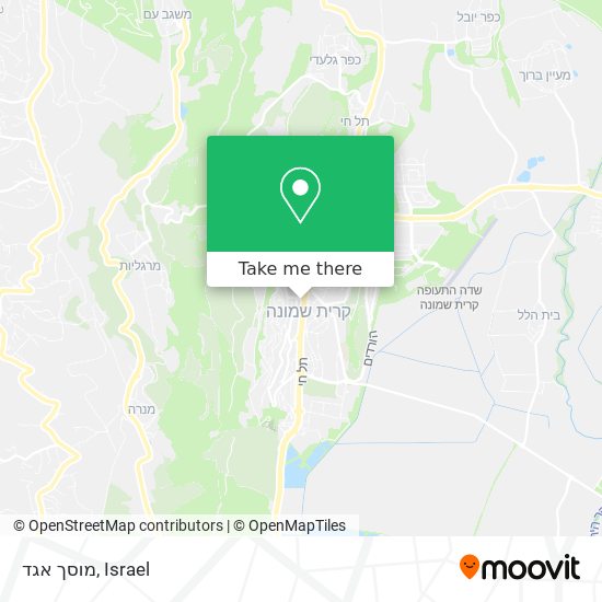 מוסך אגד map