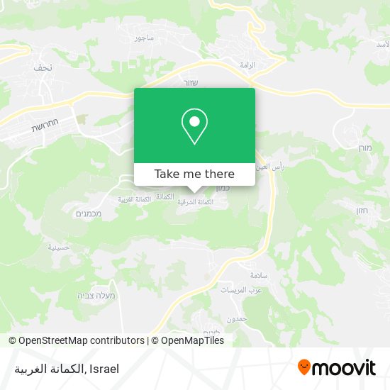 الكمانة الغربية map