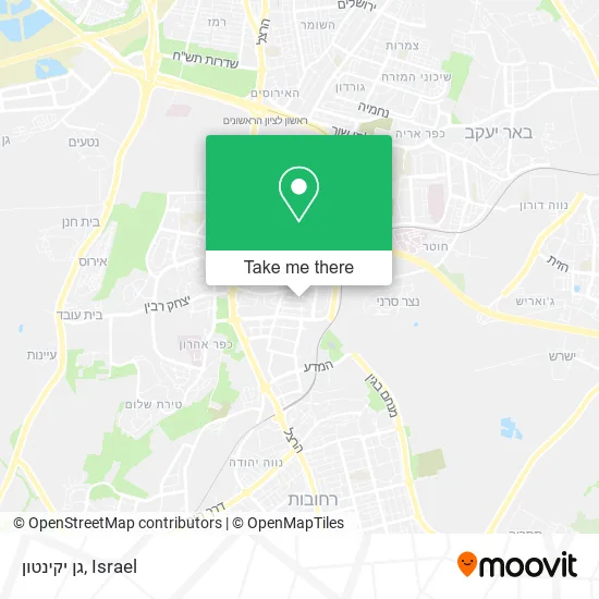 Карта גן יקינטון