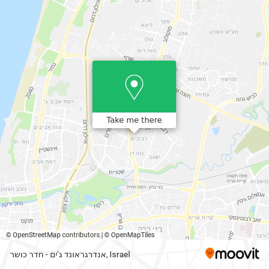 אנדרגראונד ג'ים - חדר כושר map