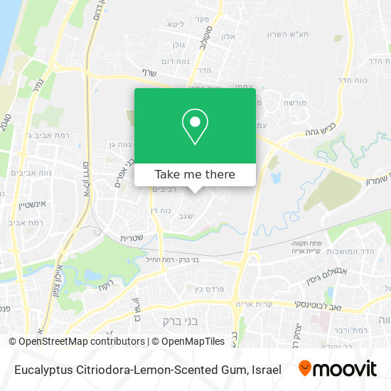 Eucalyptus Citriodora-Lemon-Scented Gum map