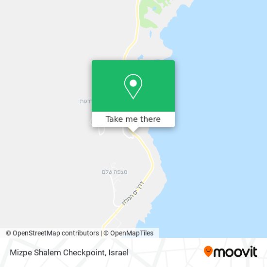 Mizpe Shalem Checkpoint map