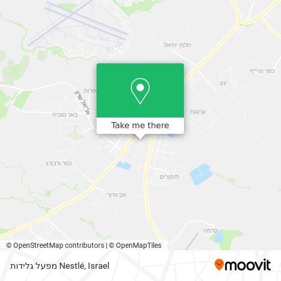 מפעל גלידות Nestlé map