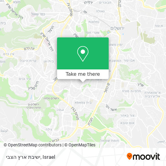 ישיבת ארץ הצבי map