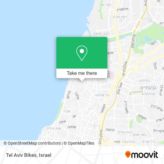 Tel Aviv Bikes map