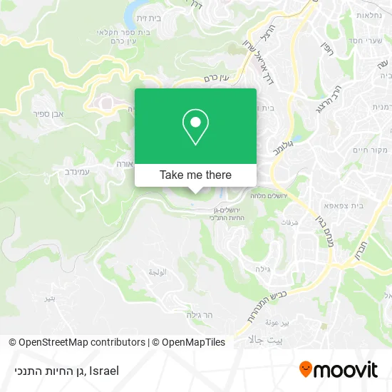 Карта גן החיות התנכי